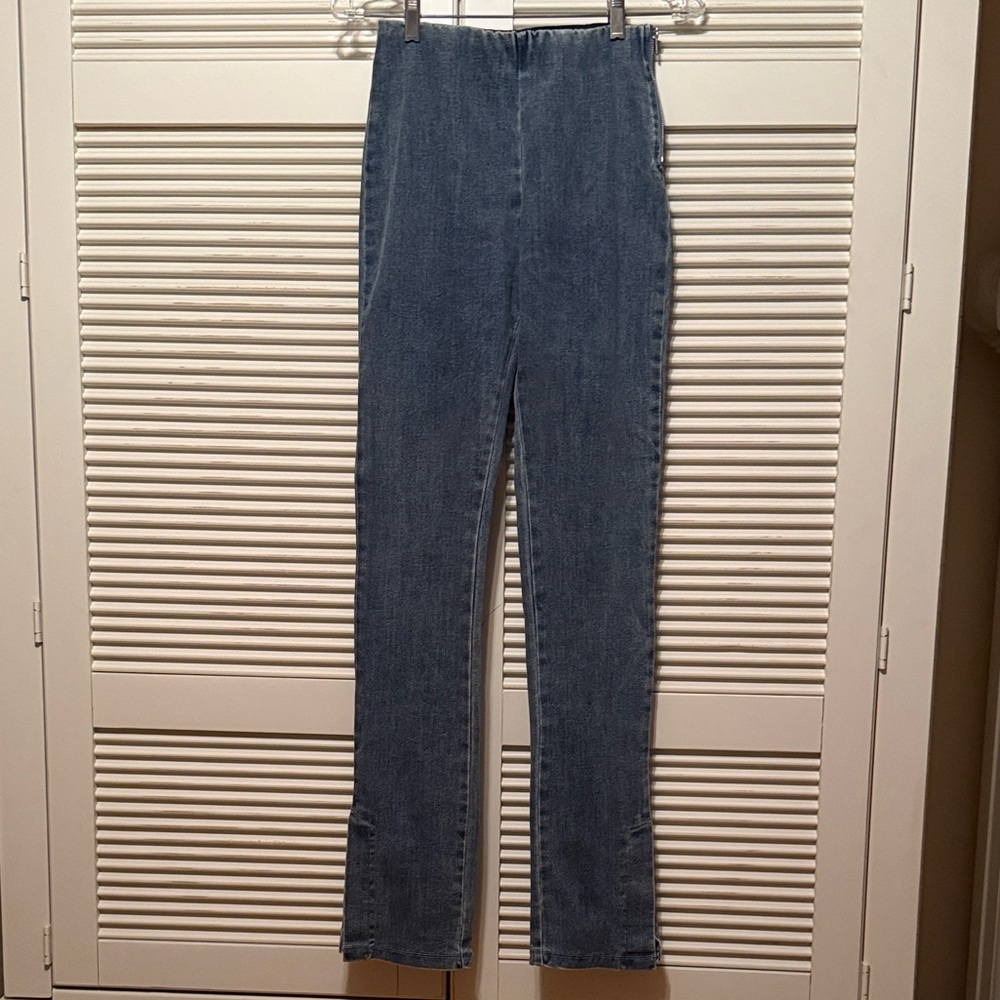 EMORY ROSE Denim High Waist Bootcut Leggings - Picture 8 of 13